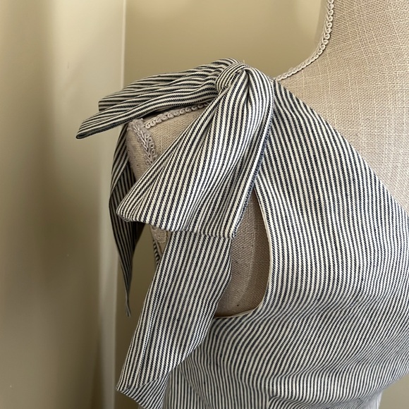 🆕 Antonio Melanie Dress Elegant One-Shoulder Gray Dress - Picture 12 of 16